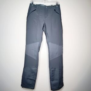 Icebreaker Merino Grey Straight Leg Mid Rize Pants Size 28